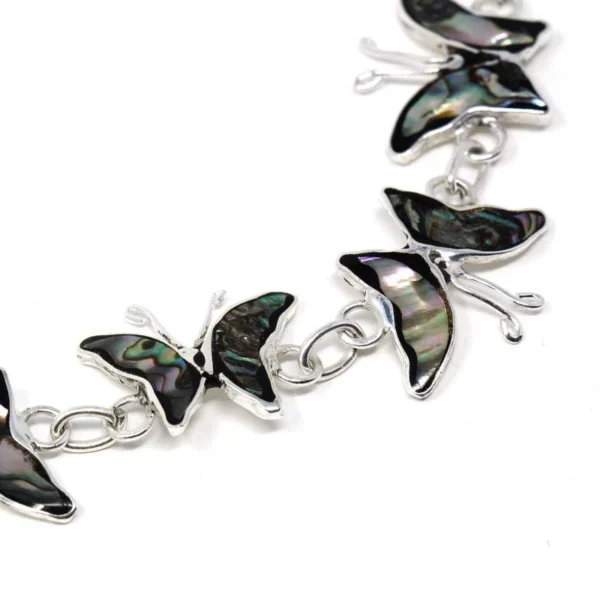 abalone butterfly bracelet