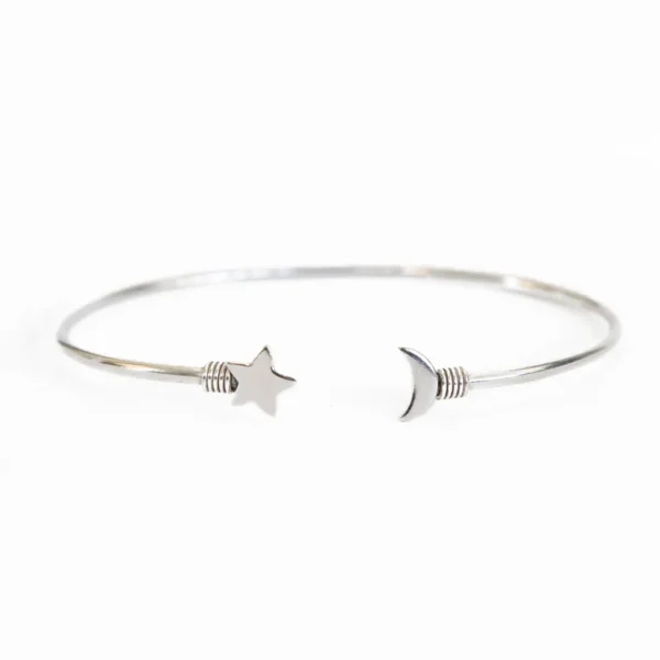 Star and Moon Cuff Bracelet - Image 3