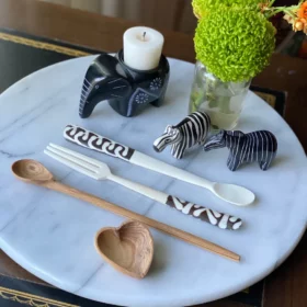 Long Batik Bone Appetizer Forks
