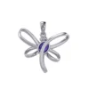 Amethyst Eternity Dragonfly Pendant