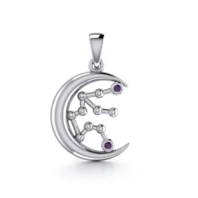 Aquarius Moon Pendant