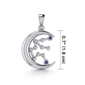 Aquarius Moon Pendant