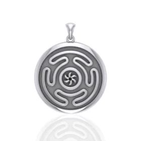 Hecate Wheel Sterling Silver Pendant