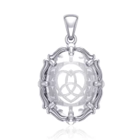 Quartz Heart Pendant