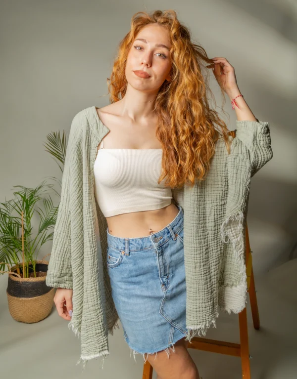 Moon Phases Muslin Kimono Robe / Poncho - Image 5