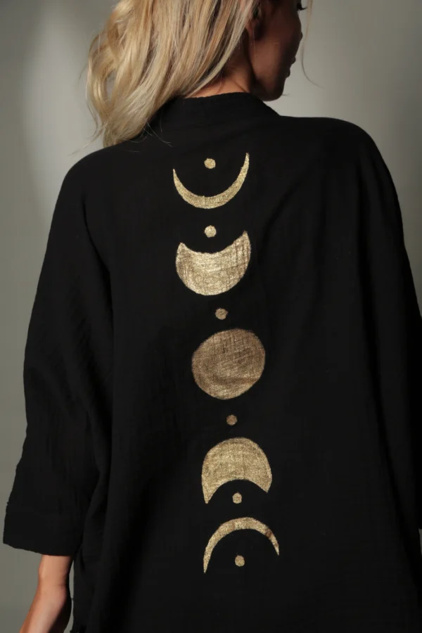 Moon Phases Muslin Kimono Robe / Poncho - Image 7