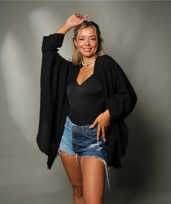 Moon Phases Muslin Kimono Robe / Poncho - Image 8