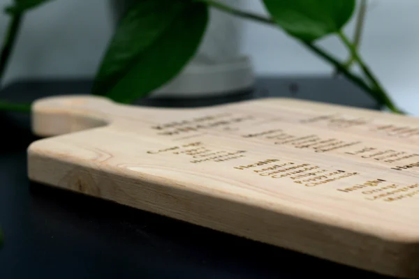 13" Kitchen Witch Herbal Engraved Charcuterie Cutting Board - Image 2