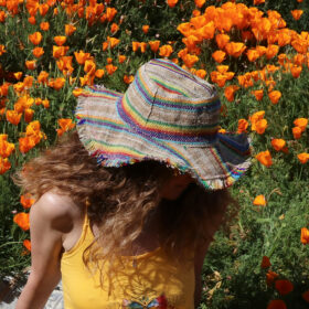 Hemp Rainbow Hippie Hat