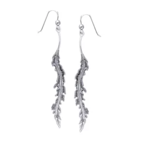 Silver Willow Leaf Earrings