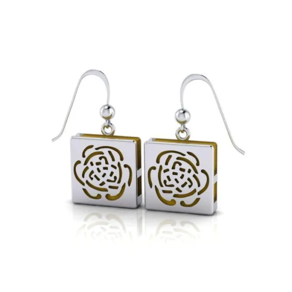 Rose Aromatherapy Sterling Silver Earrings - Image 4