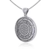 Wheel of the year silver pentant
