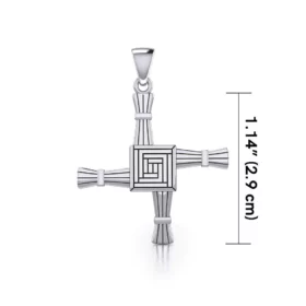 Silver Brigids Cross Pendant