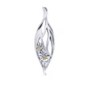 Sterling Silver Daisy Leaf Pendant
