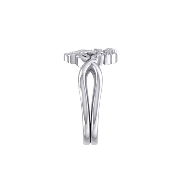 .925 Tree of Life Silver Puzzle Ring - Image 4