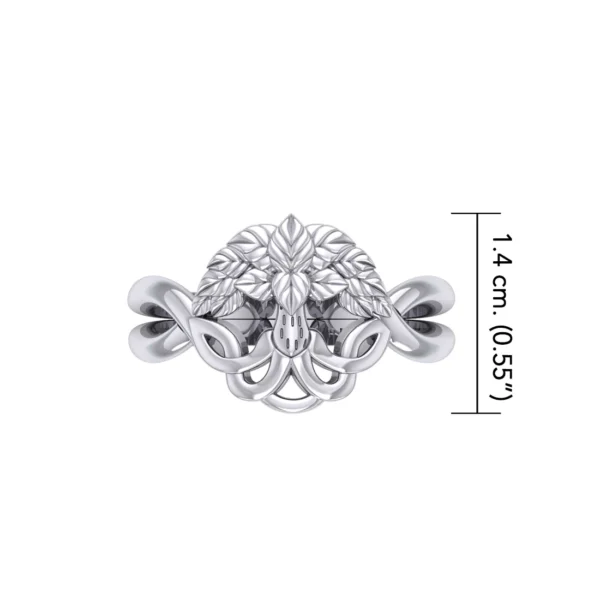.925 Tree of Life Silver Puzzle Ring - Image 6