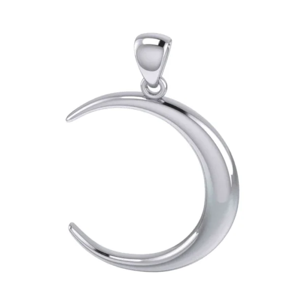 A Glimpse of the Crescent Moon Sterling Silver Pendant - Image 2