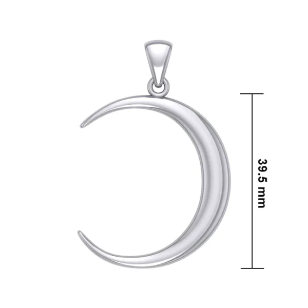 A Glimpse of the Crescent Moon Sterling Silver Pendant - Image 4