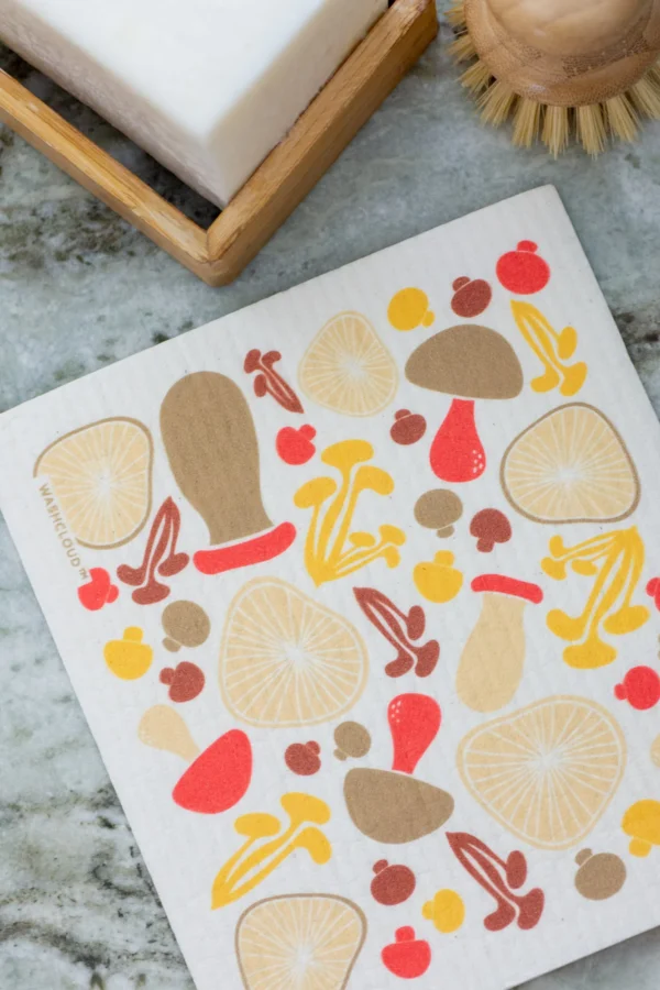 Washcloud red mushroom