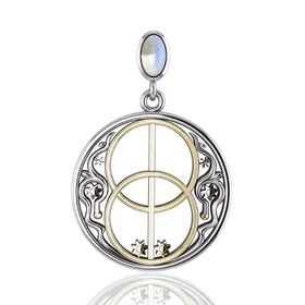 Chalice Well Healing Spell Silver, Yellow Gold and Pink Gold Pendant