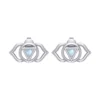 Ajna Third Eye Chakra Sterling Silver Post Earrings
