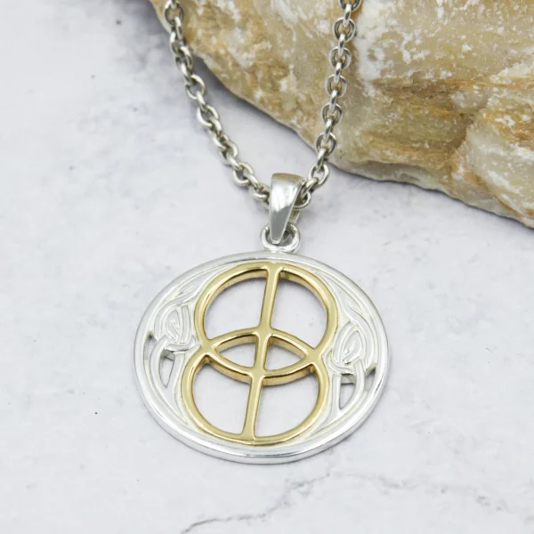 Chalice Well Sterling Silver with Gold Accent Pendant - Image 5