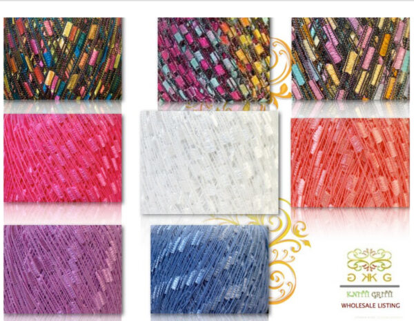 Pack of 24 Luxurious Silky Hand-knit Hair Scarves - Assorted Colors - Image 4
