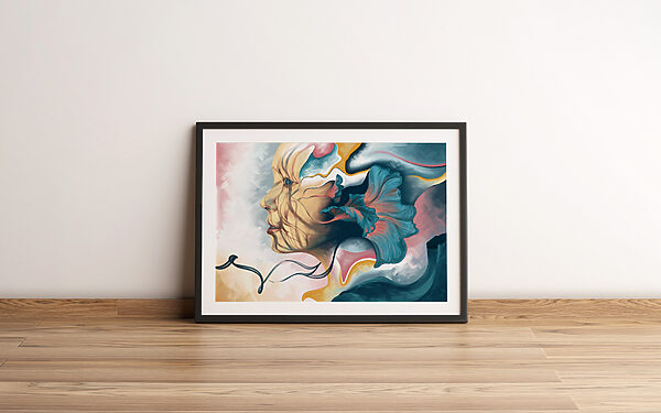 Inspiring Abstract Portrait Art Print on Matte Paper - "Stems of the Past" - Image 7