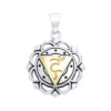 Vishuddha Throat Silver and Gold Chakra