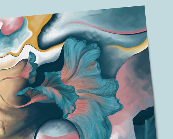 Inspiring Abstract Portrait Art Print on Matte Paper - "Stems of the Past" - Image 4