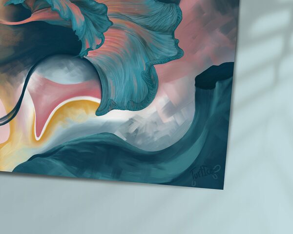 Inspiring Abstract Portrait Art Print on Matte Paper - "Stems of the Past" - Image 5