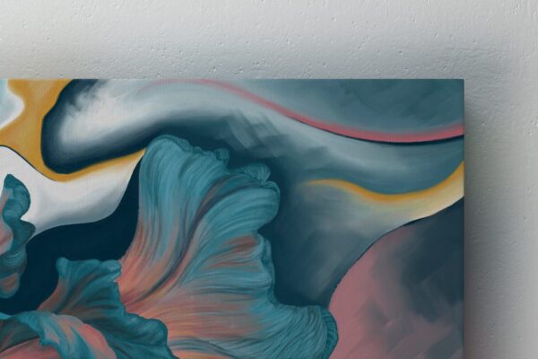 Inspiring Abstract Portrait Art Print on Slim Canvas, Unframed - "Stems of the Past" - Image 5