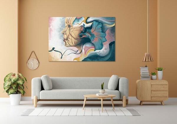 Inspiring Abstract Portrait Art Print on Matte Paper - "Stems of the Past" - Image 6