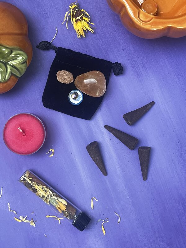 Halloween Orange Fire Inspired Pumpkin Witches Toolkit - Image 2