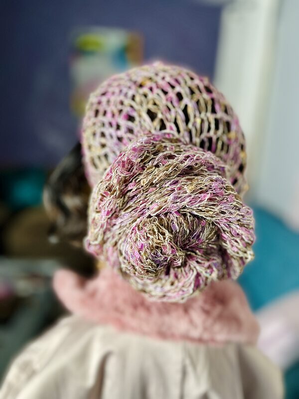 Hand Beaded Fall Head Wrap with Sequins - Boho Chic Handmade Hair Accessory - Image 2