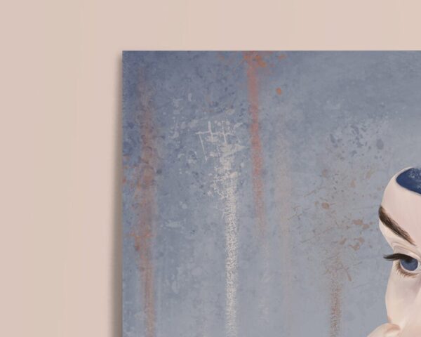 Unframed Surreal Art Print on Matte Paper in Muted Colors about Neurodiversity | "Masking" - Image 5