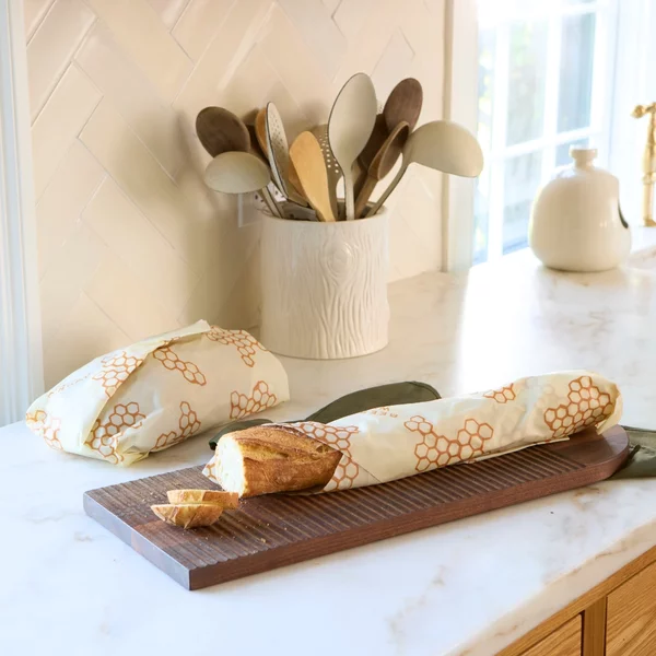 Beeswrap Bread Wrap - Honeycomb - Image 4