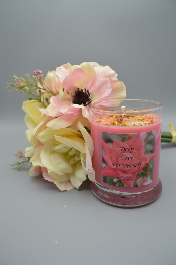Deep Love For Oneself All Natural Reiki Infused Soy Candle