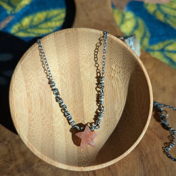 Sunstone Star Necklace