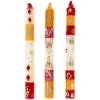 TALL HAND PAINTED CANDLES kimeta