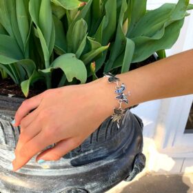 abalone butterfly bracelet