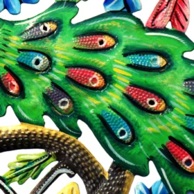 Peacock Steel Drum Wall Art